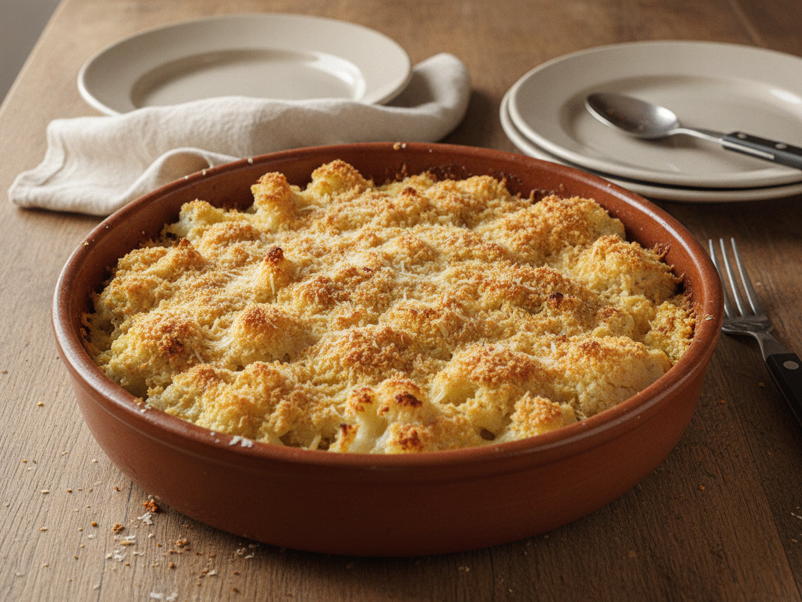 Cavolfiore gratinato al forno