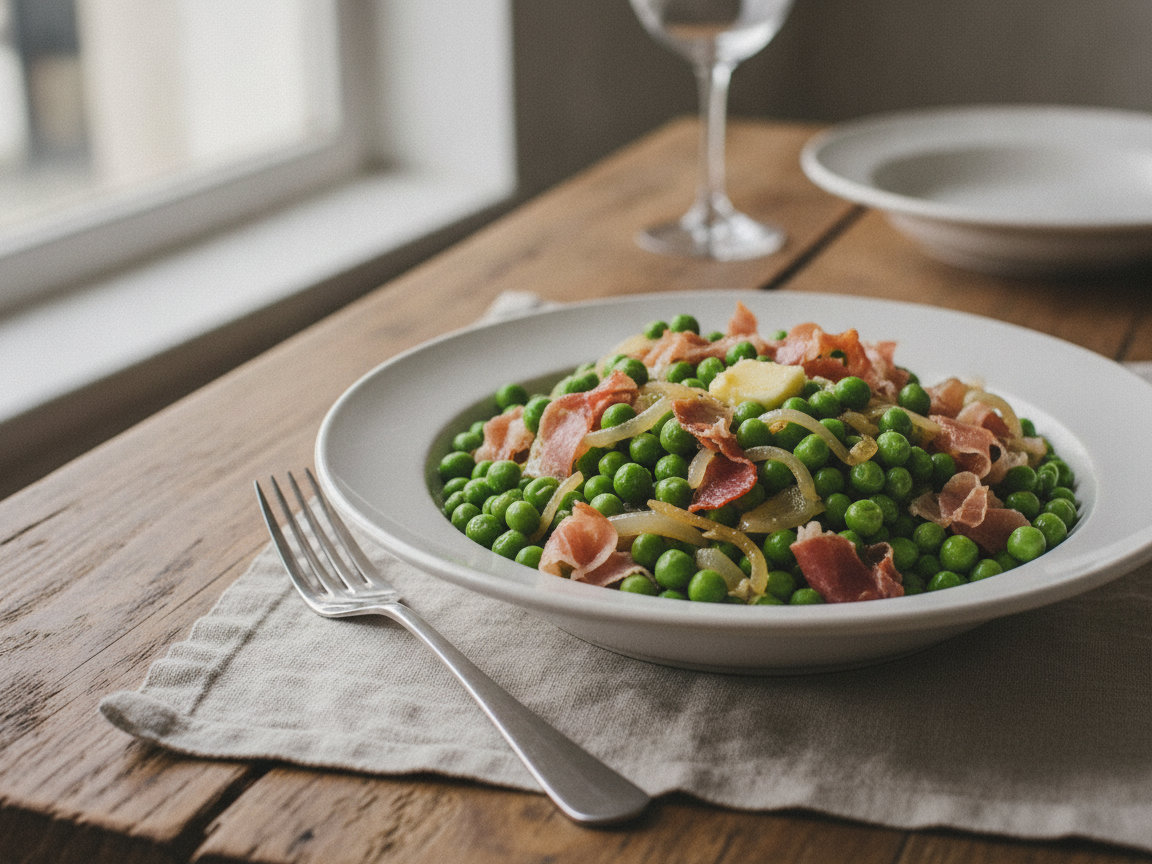 Piselli al prosciutto