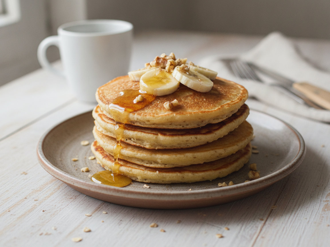 Pancake di avena e banana