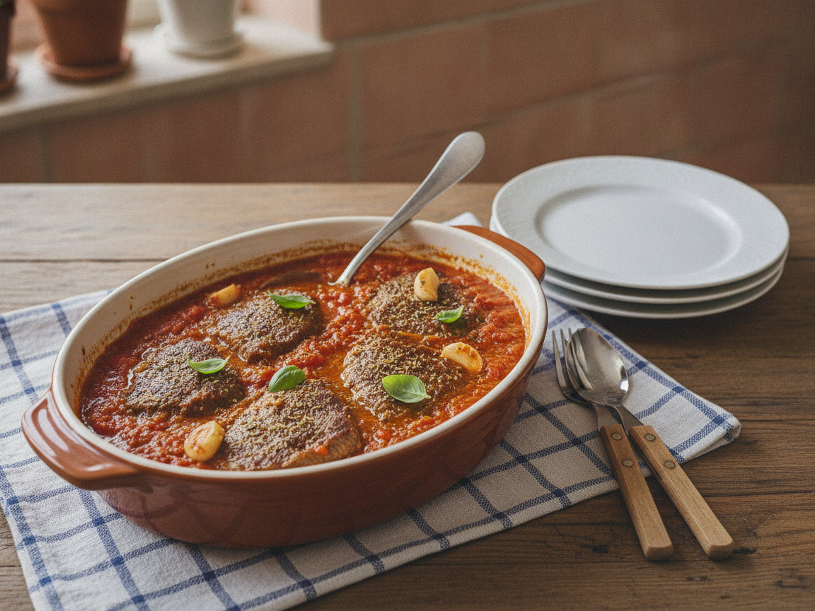 Carne alla pizzaiola