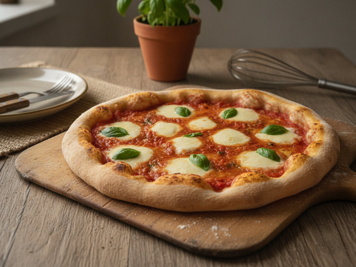 Pizza margherita fatta in casa