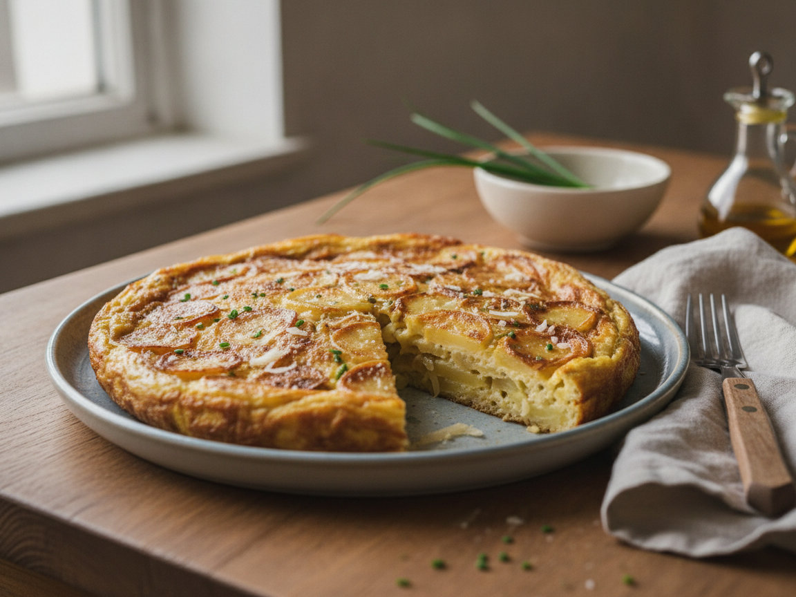 Frittata di patate e cipolle al forno