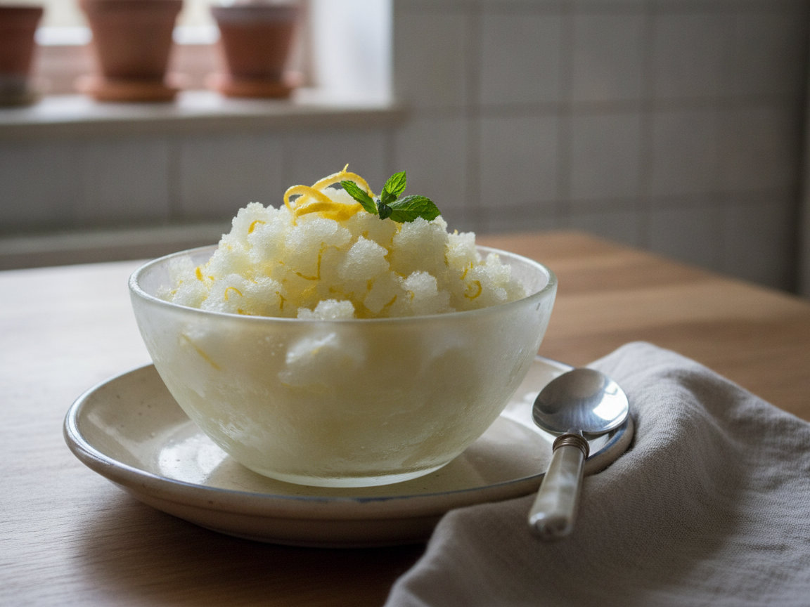 Granita al limone