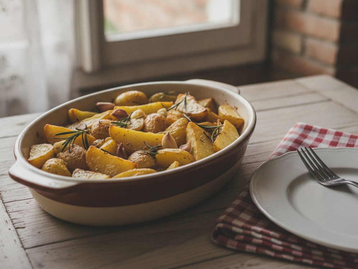 Patate al forno con rosmarino