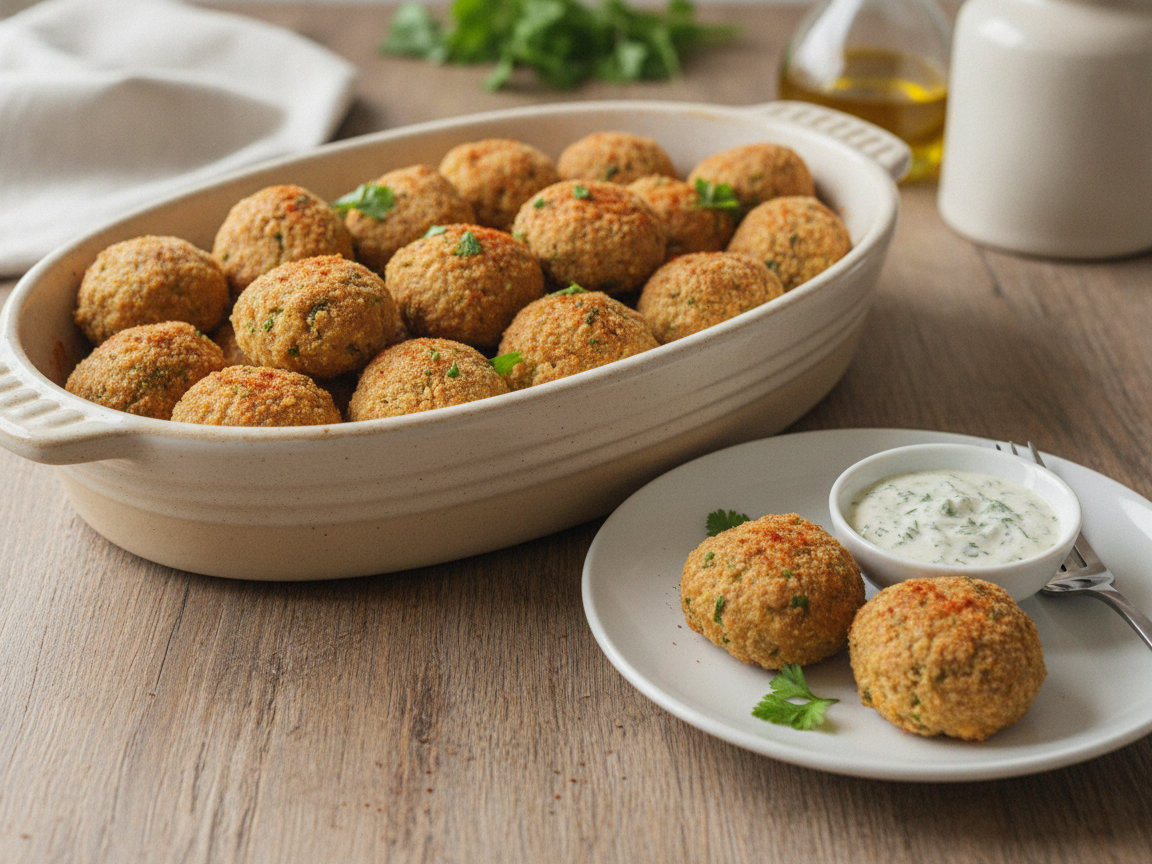 Polpette di ceci al forno