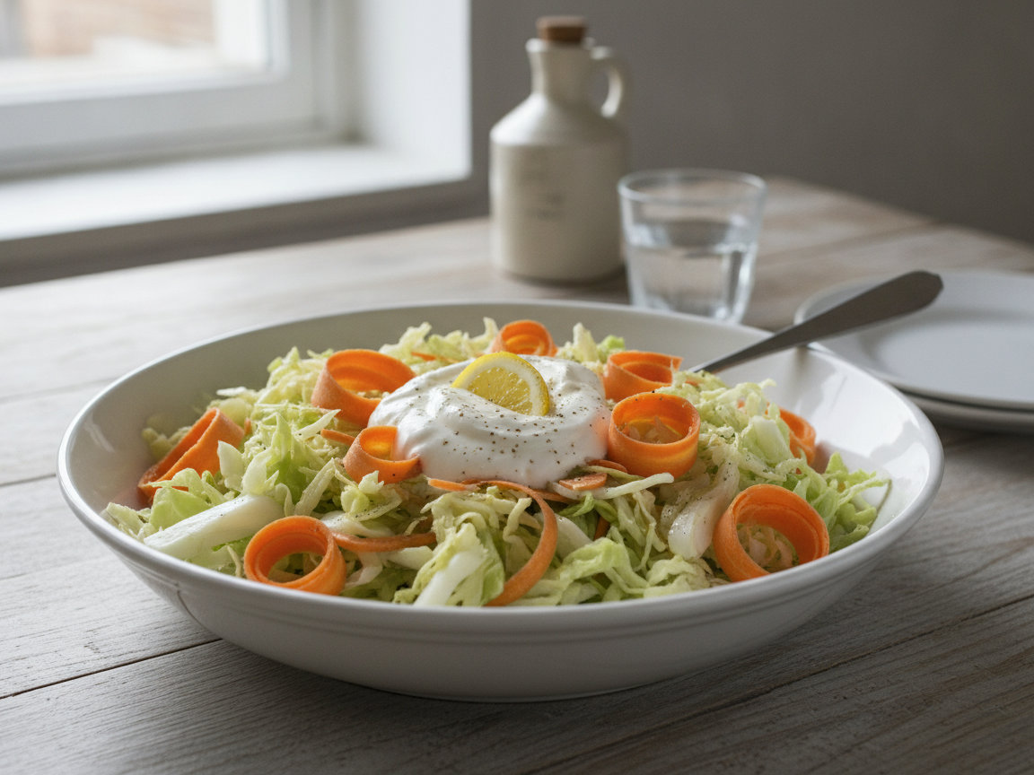 Insalata di cavolo cappuccio e carote