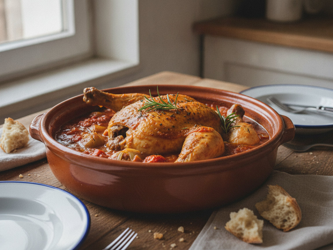 Pollo in potacchio
