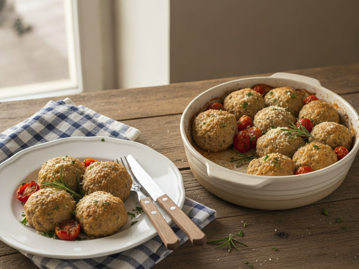 Polpette di tacchino al forno