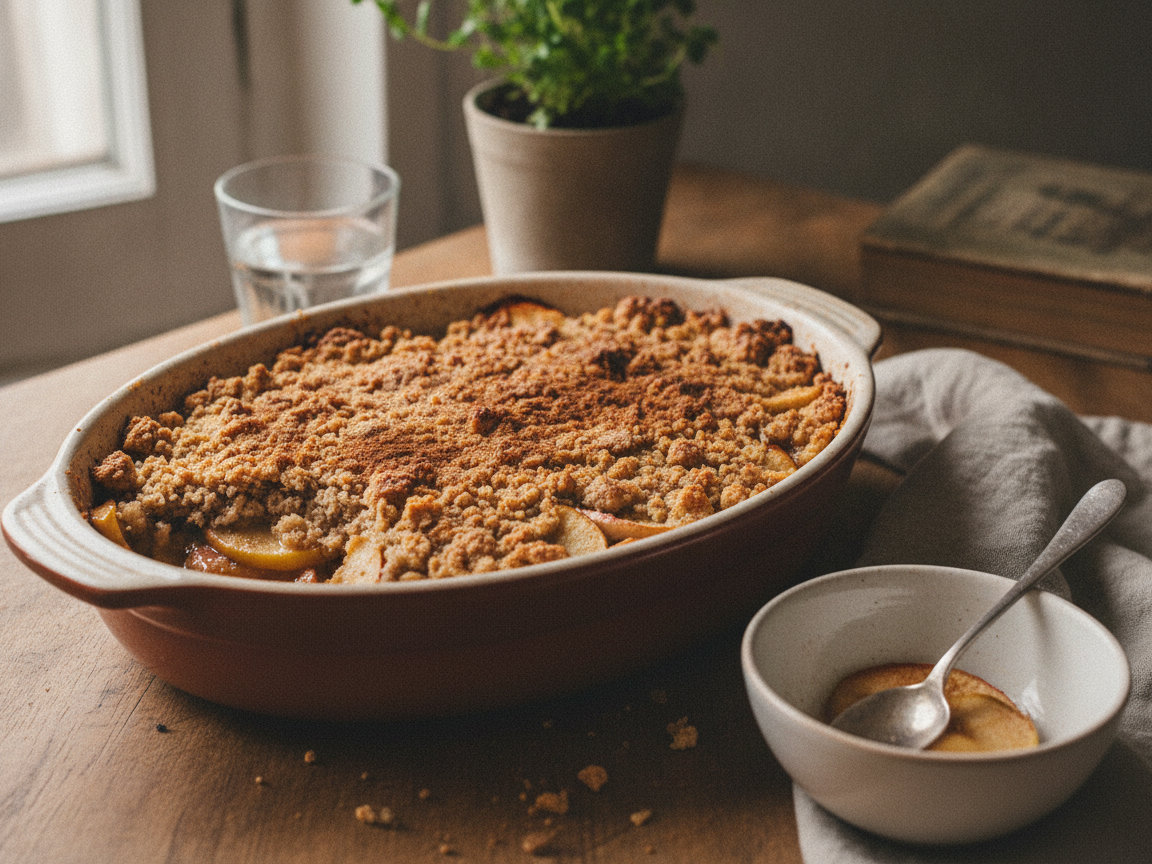 Crumble di mele e cannella