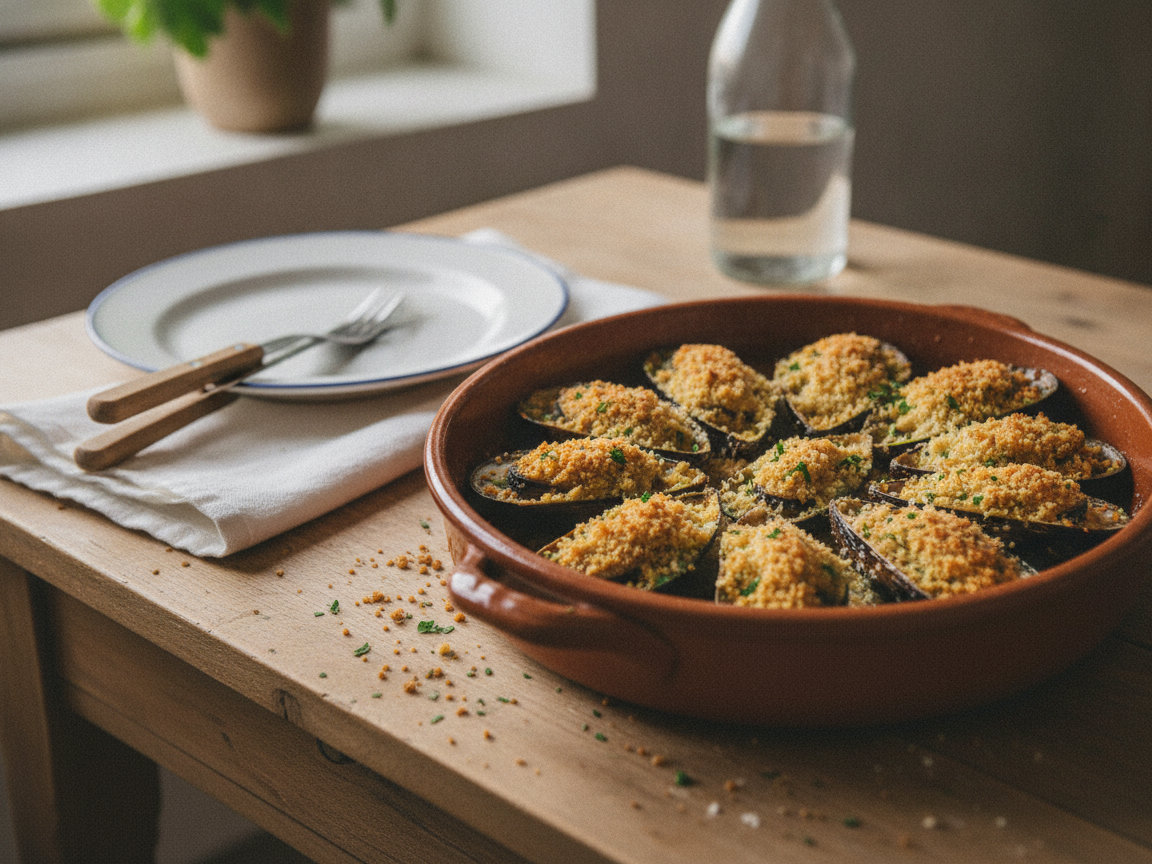 Cozze gratinate
