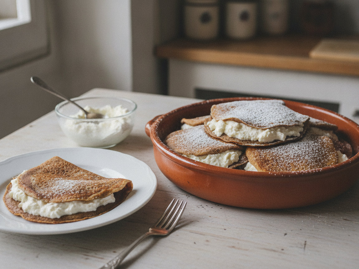 Necci con ricotta