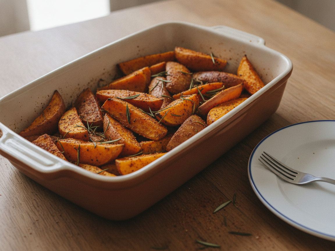 Patate dolci al forno