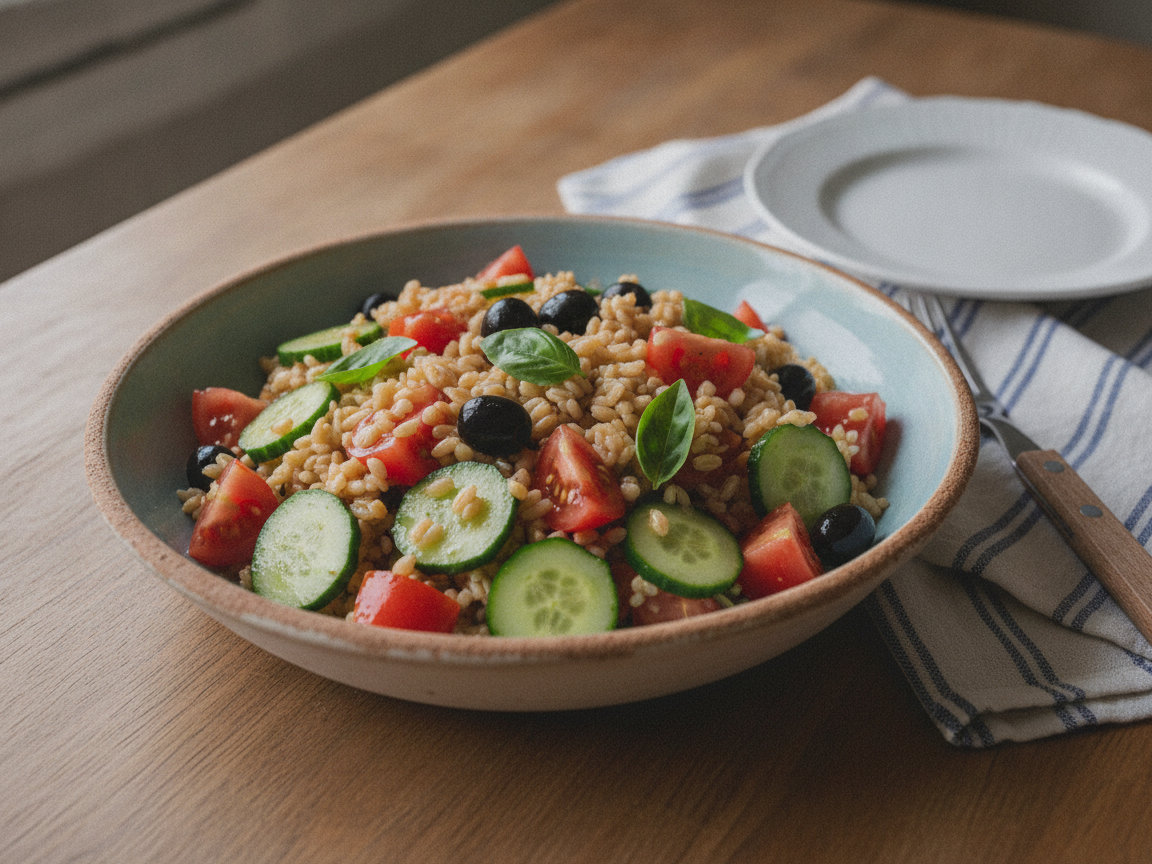 Insalata di farro con verdure