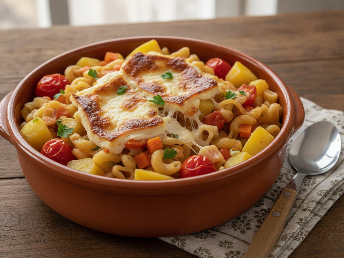 Pasta e patate con la provola