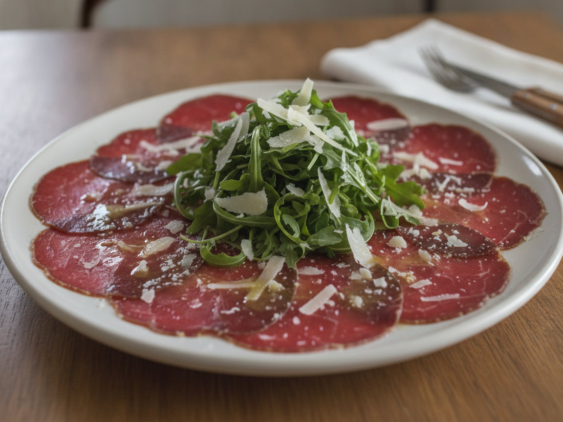 Carpaccio di bresaola, rucola e grana