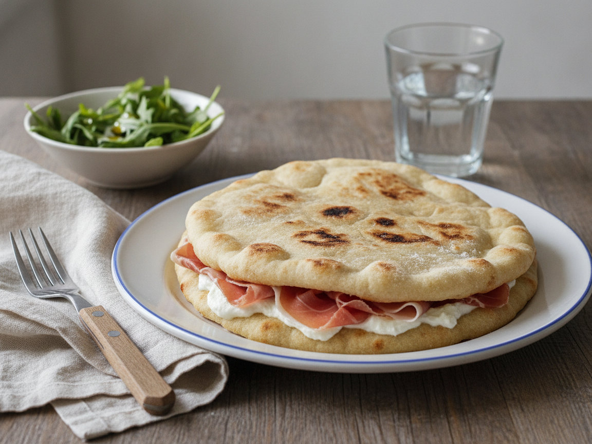 Piadina romagnola fatta in casa